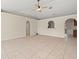 Spacious living area with vaulted ceilings and tile floors at 11013 Cranston St, Spring Hill, FL 34608