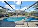 Relaxing pool and spa with screened enclosure at 11201 Lake Sassa Dr, Thonotosassa, FL 33592