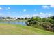 Beautiful pond with an abundant wildlife habitat located in the backyard at 11540 Balintore Dr, Riverview, FL 33579