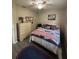 Guest bedroom with a full-size bed and American flag bedding at 12264 103Rd St, Largo, FL 33773