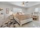 Charming bedroom with a queen-size bed and stylish decor at 13472 Bellewood Ave, Seminole, FL 33776