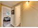 Hallway view shows access to bedroom and bathroom at 1434 Longwood Loop, Tampa, FL 33619