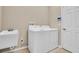 Laundry room with washer, dryer and sink at 18420 Burrell Rd, Odessa, FL 33556