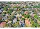 Wide aerial view showing the property's neighborhood context at 2005 Wexford Green Dr, Valrico, FL 33594