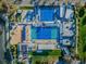 Aerial view of large pool complex with water features at 216 21St Ne Ave, St Petersburg, FL 33704