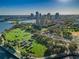 Aerial view of waterfront park and St. Petersburg skyline at 216 21St Ne Ave, St Petersburg, FL 33704