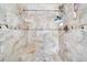 Large shower with built-in seat and shelves at 216 21St Ne Ave, St Petersburg, FL 33704