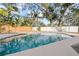 Inviting kidney-shaped pool in the backyard at 2735 Park N St, St Petersburg, FL 33710