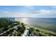 Breathtaking aerial view showcasing the bay and cityscape at 2910 W Barcelona St # 2102, Tampa, FL 33629