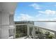 Balcony with panoramic water and city views at 2910 W Barcelona St # 2102, Tampa, FL 33629