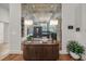 Lobby showcasing stylish decor and a large mirror at 2910 W Barcelona St # 2102, Tampa, FL 33629