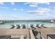 Relaxing rooftop pool with comfortable lounge chairs and stunning water views at 2910 W Barcelona St # 2102, Tampa, FL 33629