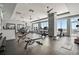 State-of-the-art fitness center with modern equipment and city views at 2910 W Barcelona St # Ph-2302, Tampa, FL 33629