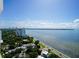 Expansive water and city views from a high-rise building at 2910 W Barcelona St # Ph-2303, Tampa, FL 33629