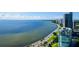 Breathtaking aerial view of waterfront property and city skyline at 2910 W Barcelona St # Ph-2303, Tampa, FL 33629