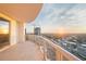 Balcony overlooking sunset and city skyline at 2910 W Barcelona St # Ph-2303, Tampa, FL 33629