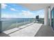 Spacious balcony with city and water views at 2910 W Barcelona St # Ph-2303, Tampa, FL 33629