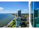 Stunning panoramic view of the city skyline and waterfront at 2910 W Barcelona St # Ph-2303, Tampa, FL 33629