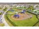 Modern playground with swings and climbing structures at 3304 Suncoast Plains Dr, Odessa, FL 33556