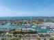 Wide aerial view of property and surrounding area at 340 Pinellas Bayway S # 306, St Petersburg, FL 33715