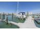 Convenient boat docks with walkways for easy access at 340 Pinellas Bayway S # 306, Tierra Verde, FL 33715