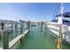 Private boat docks, perfect for boat owners at 340 Pinellas Bayway S # 306, Tierra Verde, FL 33715