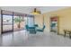 Outdoor patio with seating and water views at 340 Pinellas Bayway S # 306, St Petersburg, FL 33715