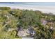 High-angle view of the house, showcasing its location near the water at 356 Grand Central Ave, Safety Harbor, FL 34695