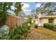 Backyard with firepit and garden at 356 Grand Central Ave, Safety Harbor, FL 34695