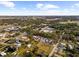 Wide aerial showcasing the home's location in a residential area at 37137 Florida Ave, Dade City, FL 33525