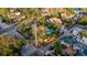 Aerial view of a house with a pool, located on a corner lot in a residential neighborhood at 400 22Nd Ne Ave, St Petersburg, FL 33704