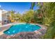 Relaxing kidney-shaped pool in a private backyard oasis at 400 22Nd Ne Ave, St Petersburg, FL 33704