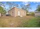 Large backyard with shed and fenced perimeter at 4008 W North B St, Tampa, FL 33609