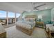 Relaxing bedroom with water views and a light and airy feel at 450 Gulfview S Blvd # 1708, Clearwater, FL 33767