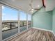 Bright bedroom with water views and wood floors at 450 Gulfview S Blvd # 1708, Clearwater, FL 33767