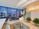 Modern kitchen with white island, quartz countertops, and city views at 450 Gulfview S Blvd # 1708, Clearwater, FL 33767