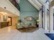 Elegant condo lobby with seating area and high ceilings at 450 Gulfview S Blvd # 1708, Clearwater, FL 33767