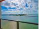 Stunning ocean view from a condo balcony, showcasing a bridge and cityscape at 450 Gulfview S Blvd # 1708, Clearwater, FL 33767