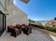 Relaxing patio with ocean view and comfortable seating at 450 Gulfview S Blvd # 1708, Clearwater, FL 33767