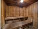 Clean sauna with wooden benches at 450 Gulfview S Blvd # 1708, Clearwater, FL 33767