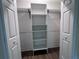 Large closet with built-in shelving and hanging rods at 4529 11Th S Ave, St Petersburg, FL 33711