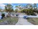 Single-story house with a yard, driveway, and palm trees at 4543 Indianapolis Ne St, St Petersburg, FL 33703