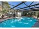 Relaxing screened pool area, perfect for entertaining at 6 Freshwater Dr, Palm Harbor, FL 34684