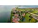 Panoramic aerial shot of a waterfront property with stunning views at 6158 Palma Del Mar S Blvd # 116, St Petersburg, FL 33715