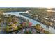 Aerial view showing property location and waterfront setting at 6320 Grand Bahama Cir # 6320, Tampa, FL 33615