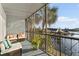 Relaxing screened balcony overlooking water; perfect for outdoor enjoyment at 6320 Grand Bahama Cir # 6320, Tampa, FL 33615