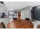 Bright dining area with a wooden table and kitchen view at 6405 Julie St, Tampa, FL 33610