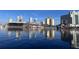 Tampa skyline reflected in the water with the Tampa Convention Center at 6405 Julie St, Tampa, FL 33610