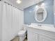 Bathroom with shower, toilet and vanity at 6960 20Th N Ave # 307, St Petersburg, FL 33710