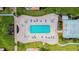 Inviting community pool, aerial view at 6960 20Th N Ave # 307, St Petersburg, FL 33710